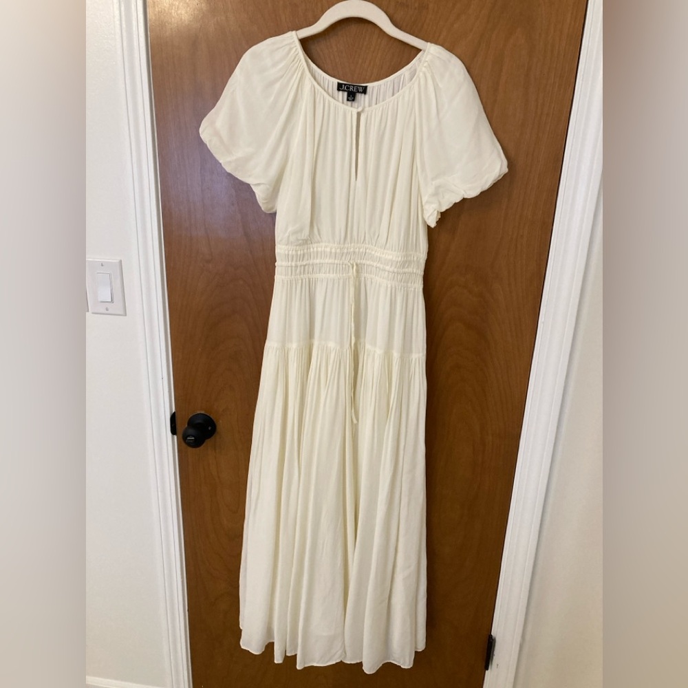 Jcrew Elena puff-sleeve dress
